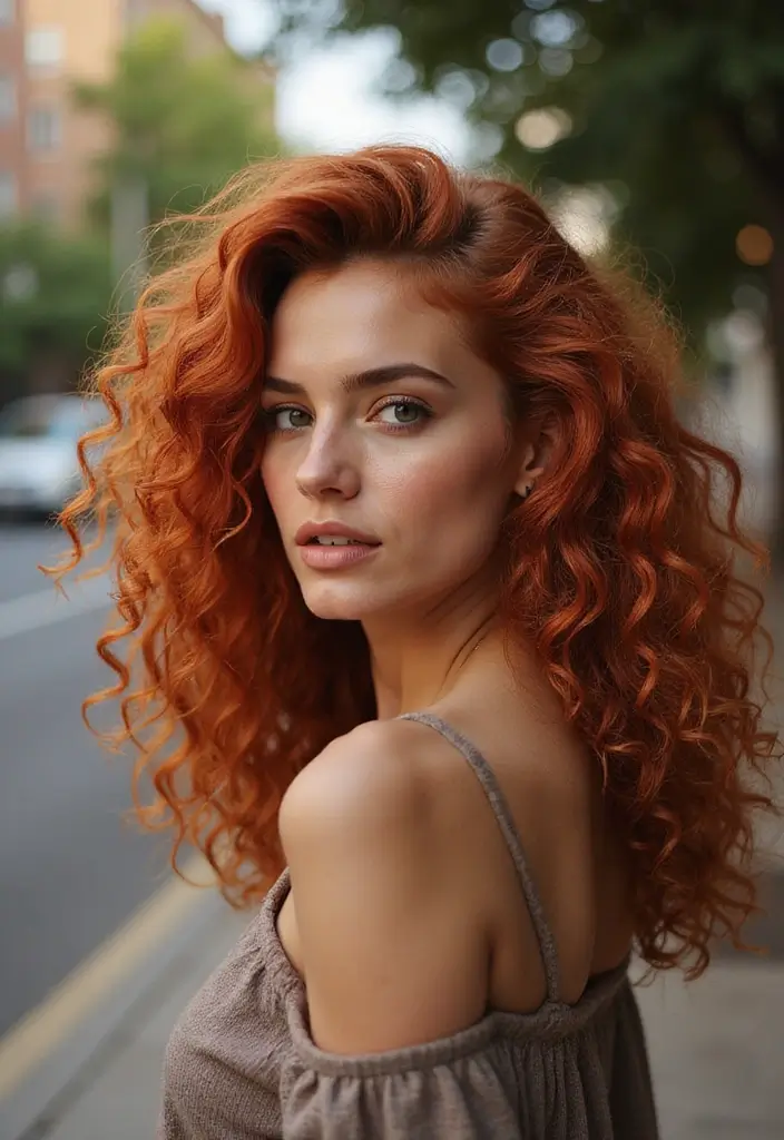 25 Haircuts for Oval Face Shapes That Look Amazing - 9. Textured Curls with Side Part