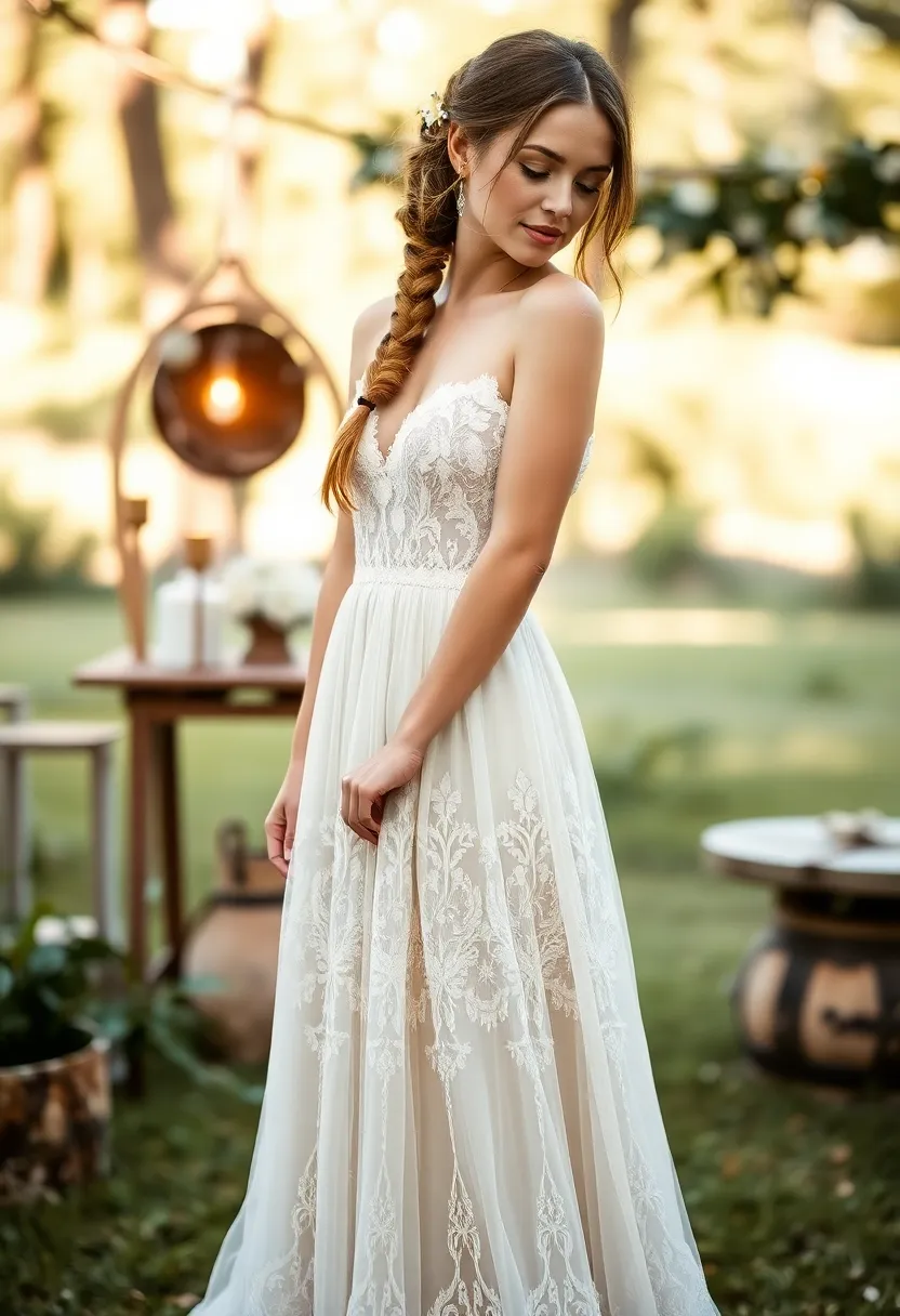 25 Hairstyles for Thin Hair for Wedding Perfect Looks - 21. Boho Double Braid