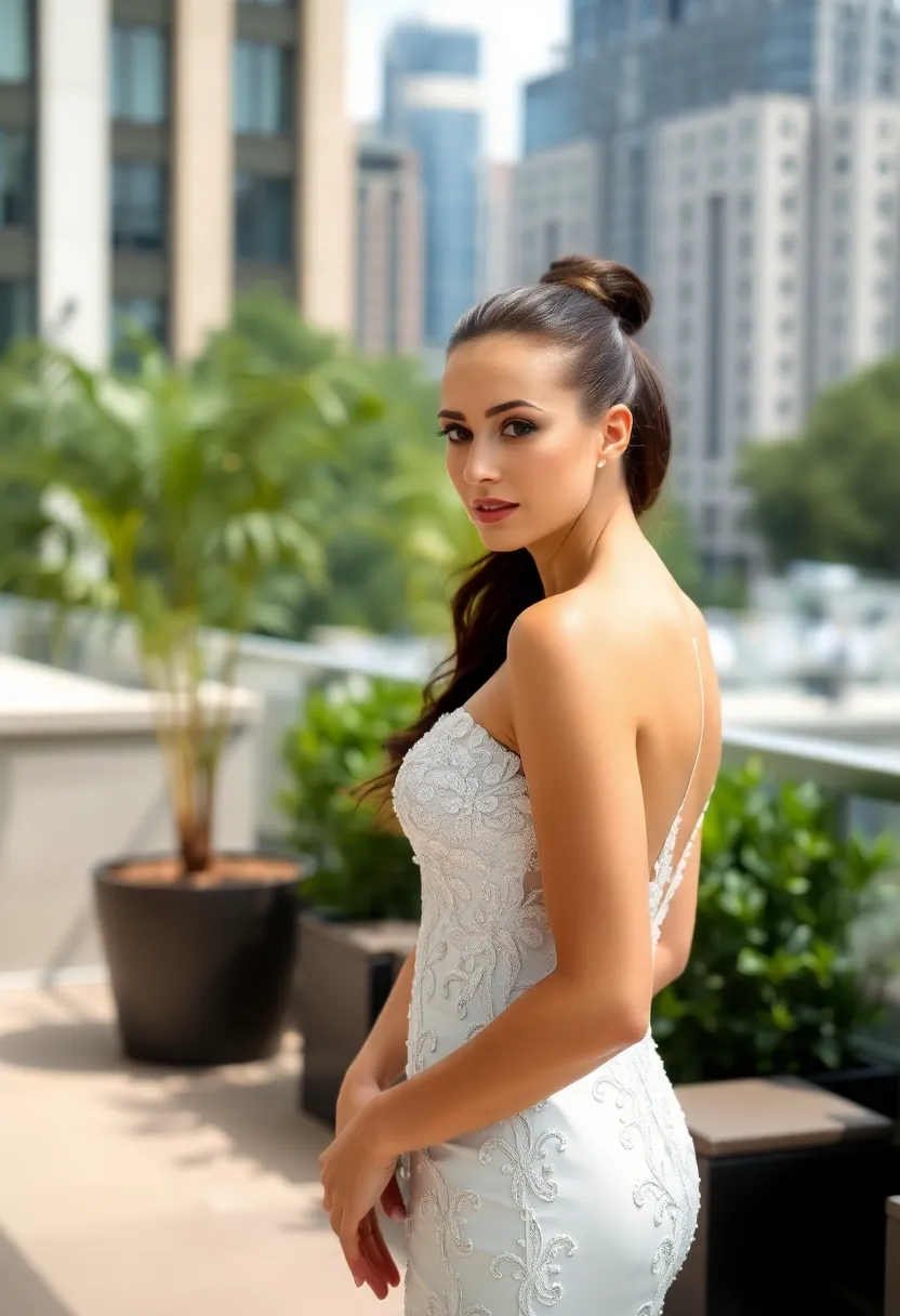 25 Hairstyles for Thin Hair for Wedding Perfect Looks - 24. Sleek High Ponytail