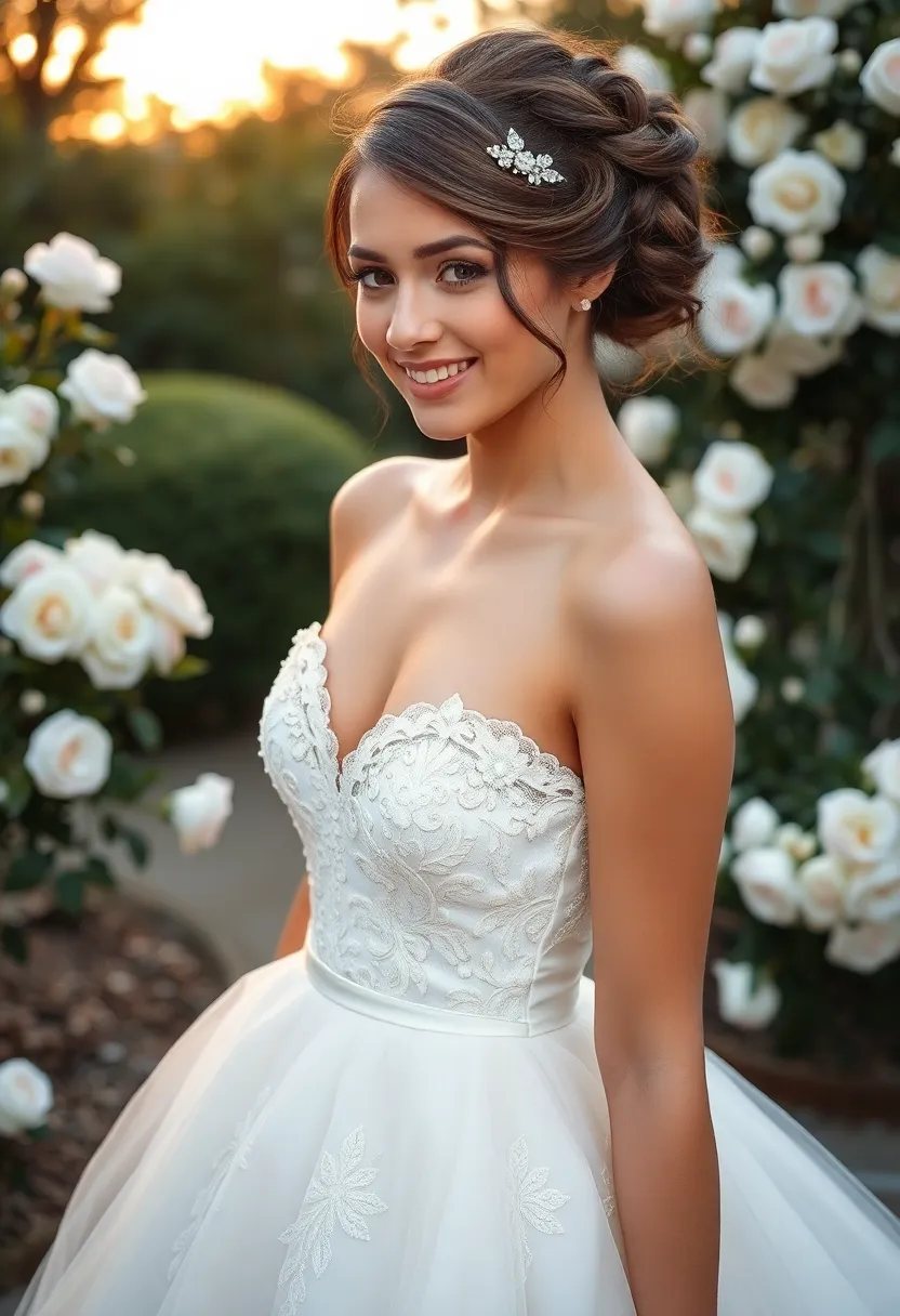 25 Hairstyles for Thin Hair for Wedding Perfect Looks - 25. Elegant Twist with Hairpin