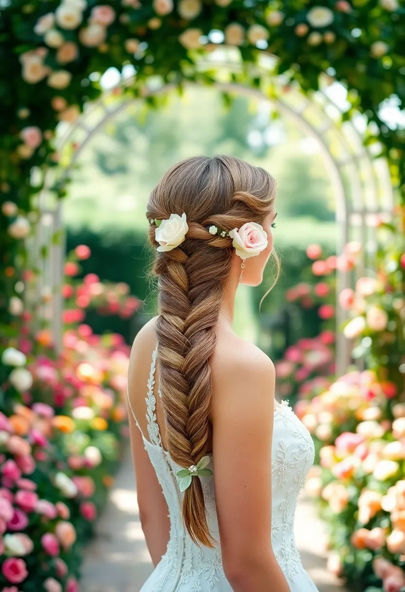 25 Hairstyles for Thin Hair for Wedding Perfect Looks - 6. Fishtail Braid