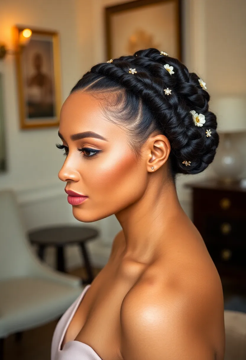 25 Hairstyles to Do with Knotless Braids for a Fresh Look - 12. Twisted Updo