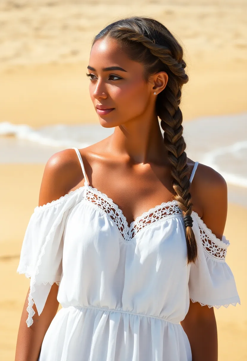 25 Hairstyles to Do with Knotless Braids for a Fresh Look - 15. Low Side Braid