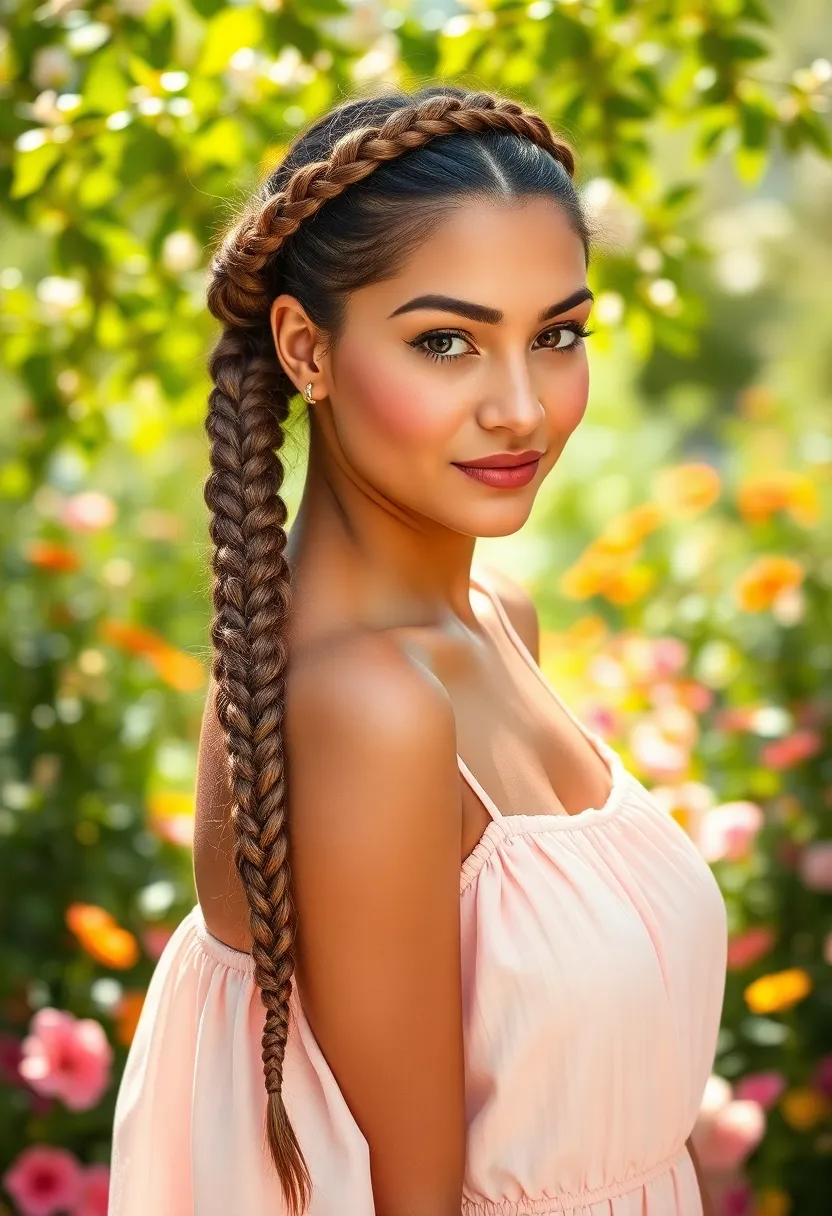 25 Hairstyles to Do with Knotless Braids for a Fresh Look - 19. Knotted Braid Headband