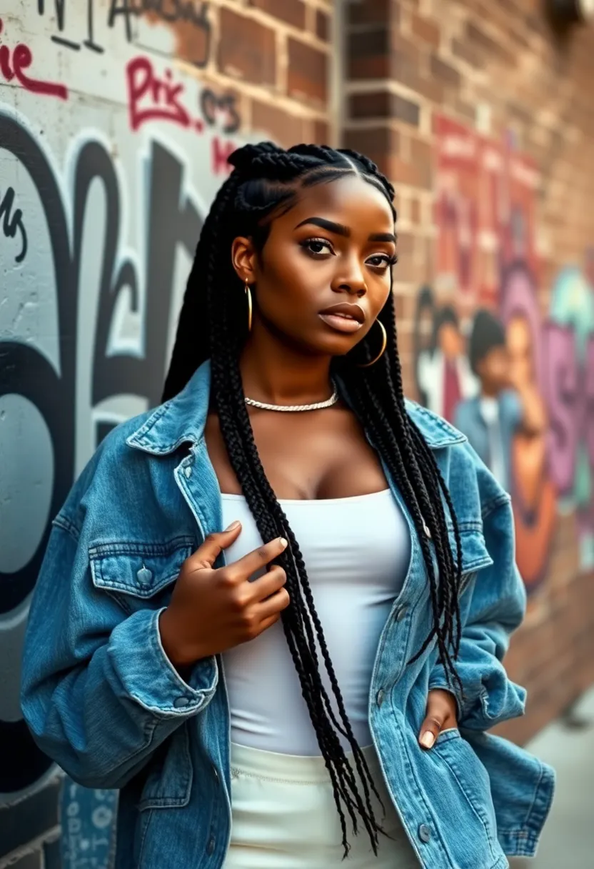 25 Hairstyles to Do with Knotless Braids for a Fresh Look - 24. Twisted Contexture