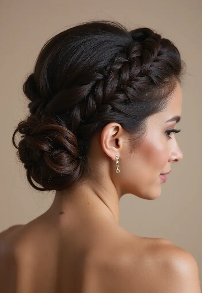 25 Hairstyles to Do with Knotless Braids for a Fresh Look - 3. Braided Bun