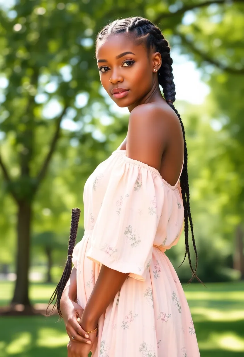 25 Hairstyles to Do with Knotless Braids for a Fresh Look - 5. Side Braid