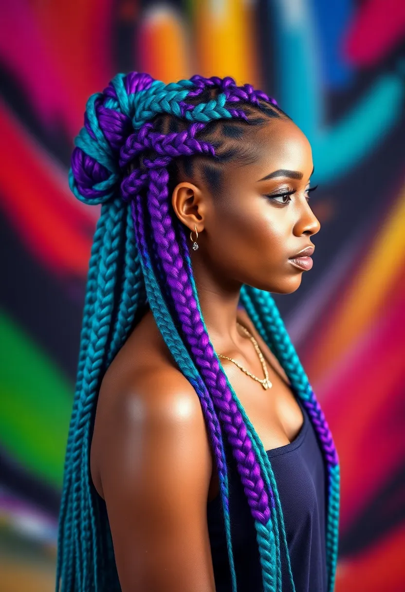 25 Hairstyles to Do with Knotless Braids for a Fresh Look - 6. Knotless Braids with Color