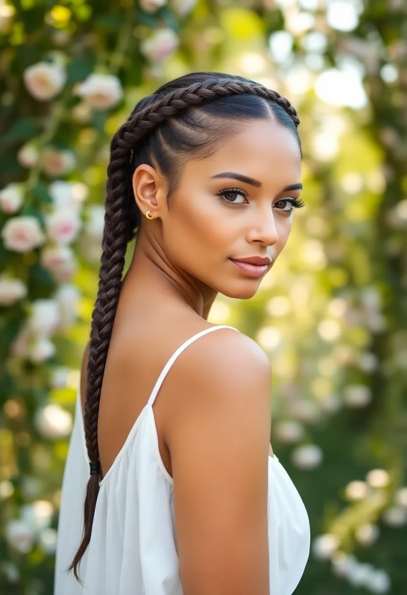 25 Hairstyles to Do with Knotless Braids for a Fresh Look - 9. Braided Crown