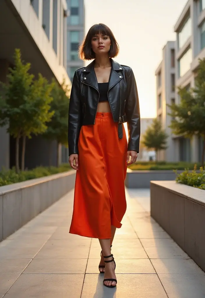 25 Medium Length Haircuts for Straight Hair to Try - 23. Chic Asymmetrical Bob with Long Bangs
