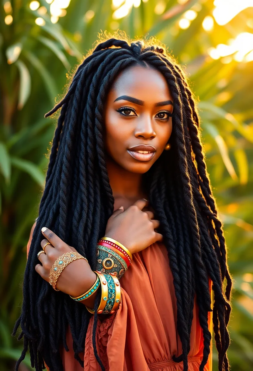 25 Natural Hairstyles on Natural Hair to Celebrate Your Texture - 16. Locs with Cuffs