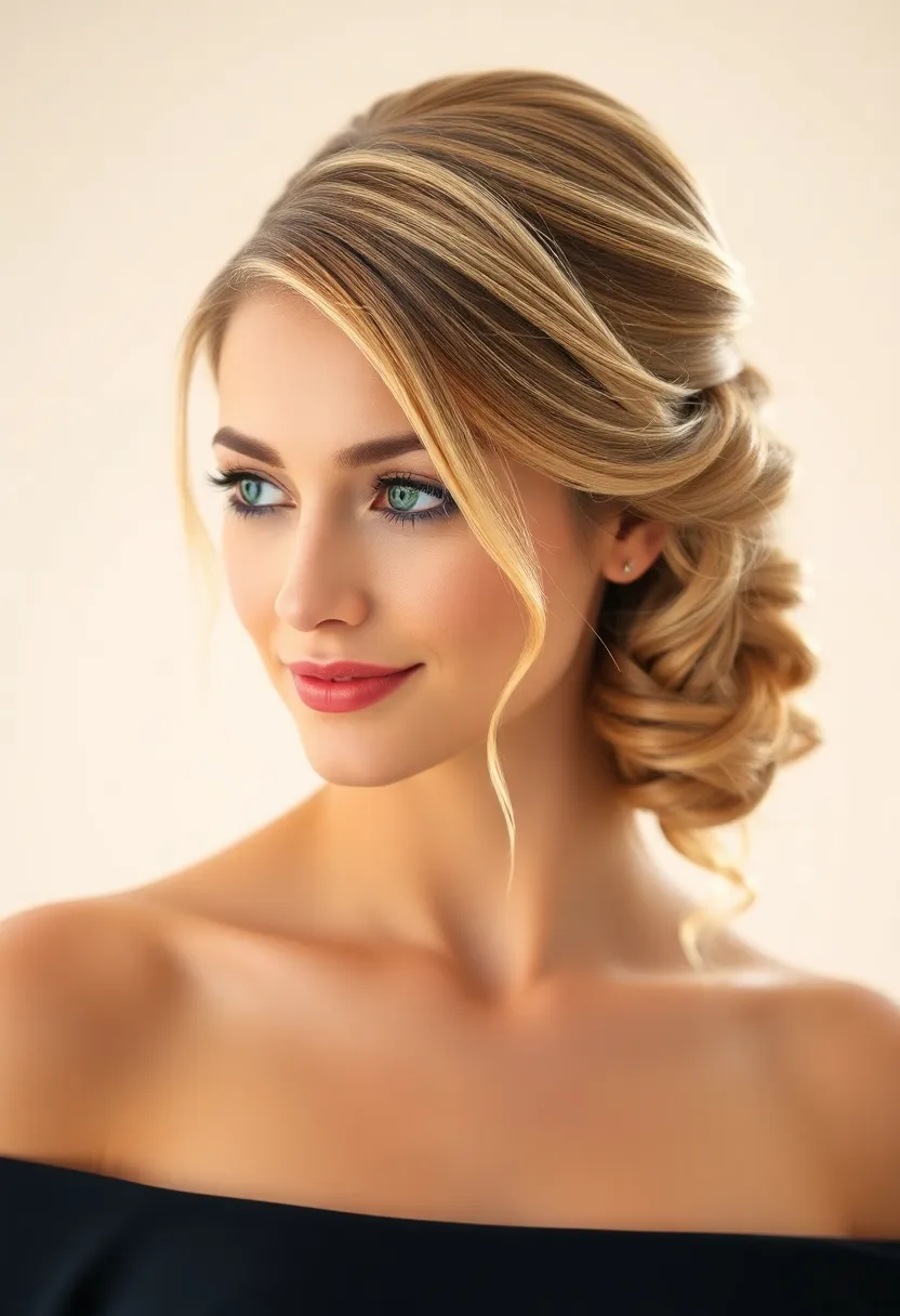 25 Updos for Fine Thin Hair That Look Gorgeous - 1. Effortless Low Chignon