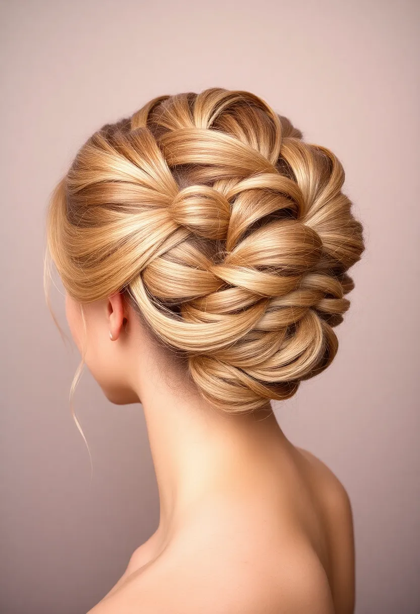 25 Updos for Fine Thin Hair That Look Gorgeous - 18. Twisted and Pinned Updo