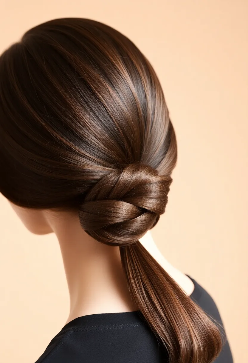 25 Updos for Fine Thin Hair That Look Gorgeous - 20. Low Tucked Bun