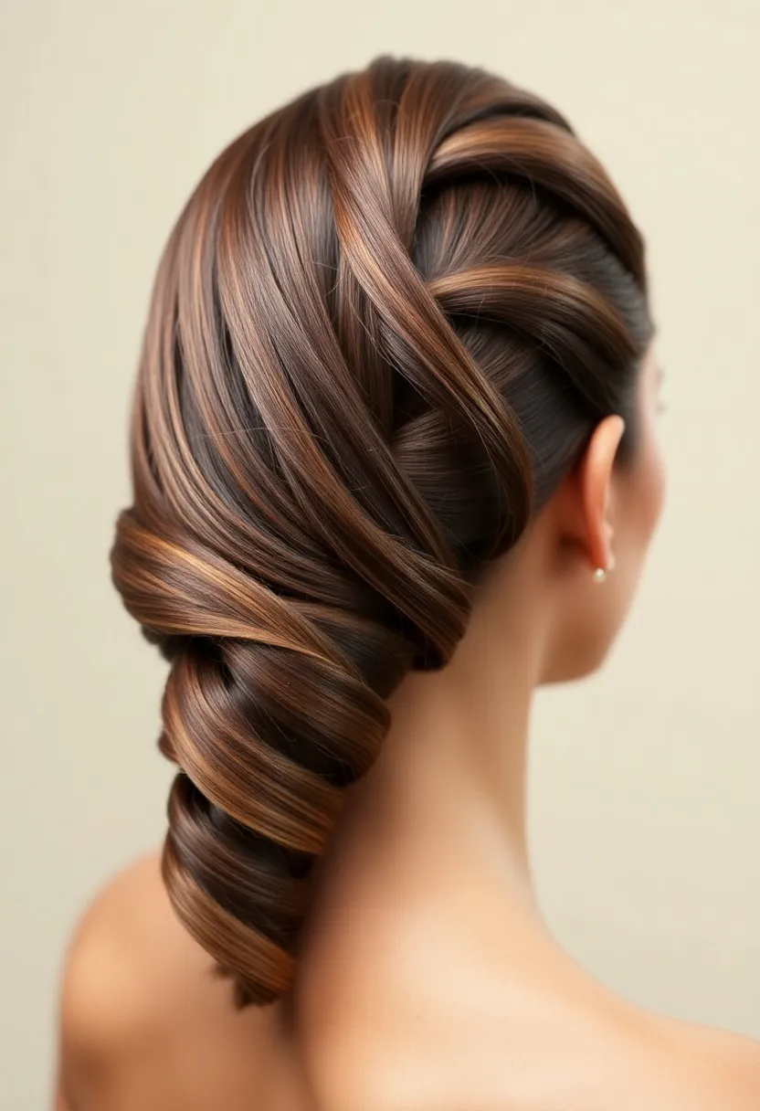 25 Updos for Fine Thin Hair That Look Gorgeous - 22. Chic Upward Twist