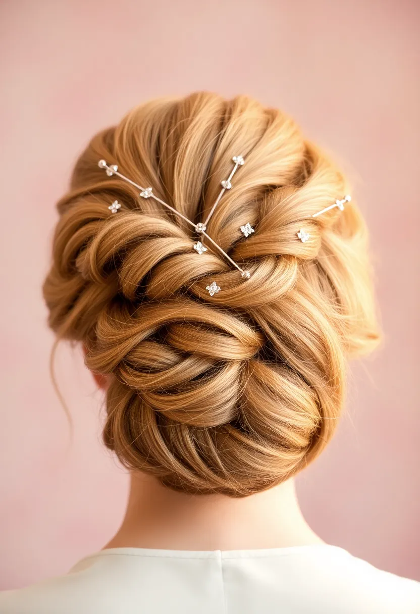 25 Updos for Fine Thin Hair That Look Gorgeous - 23. Textured Pinned Updo