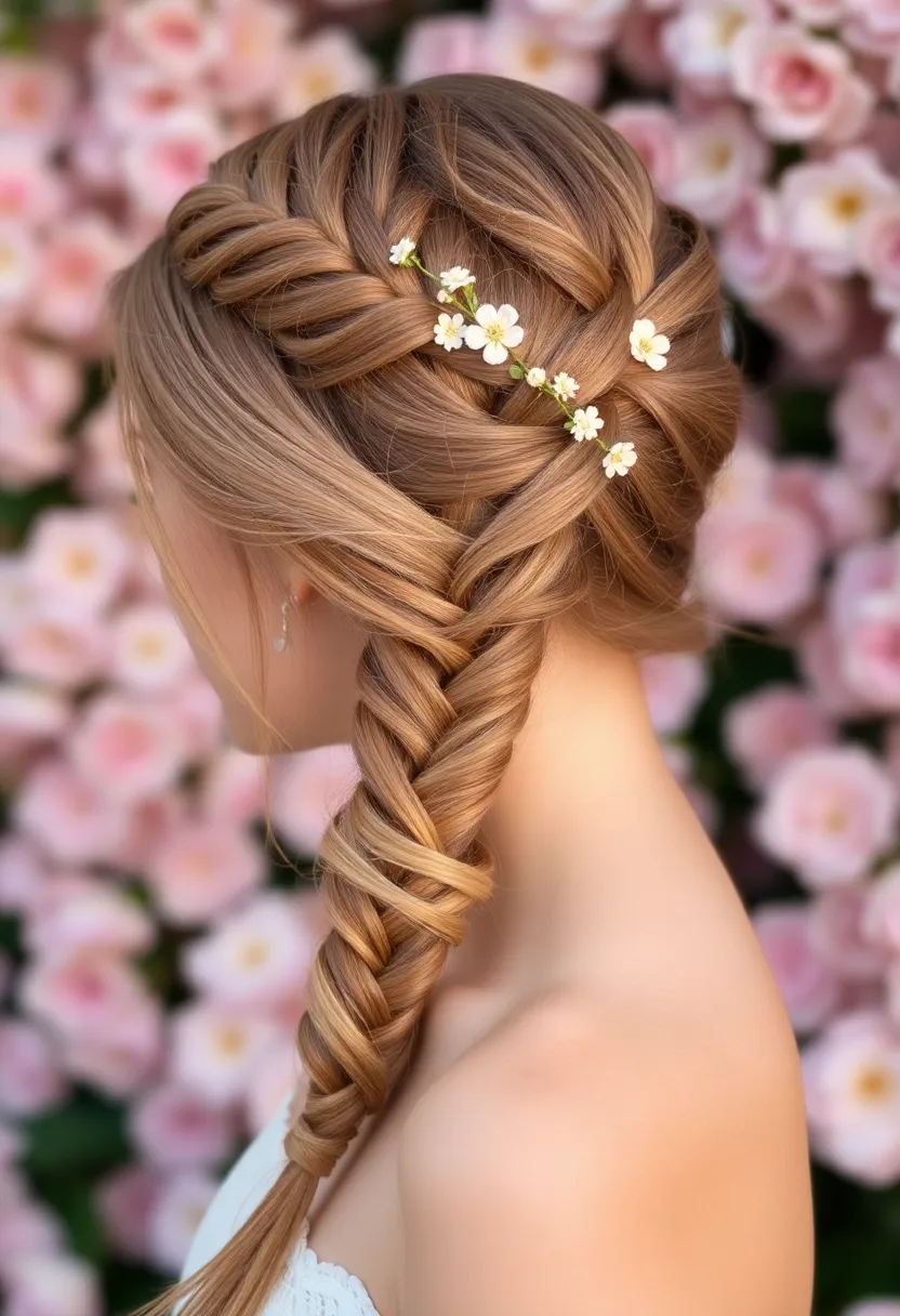 25 Updos for Fine Thin Hair That Look Gorgeous - 6. Elegant Side Braid