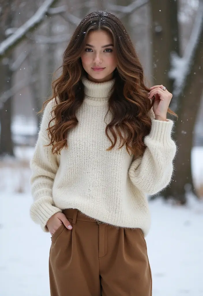 25 Winter Haircuts for Long Hair to Stay Stylish - 4. Textured Layers