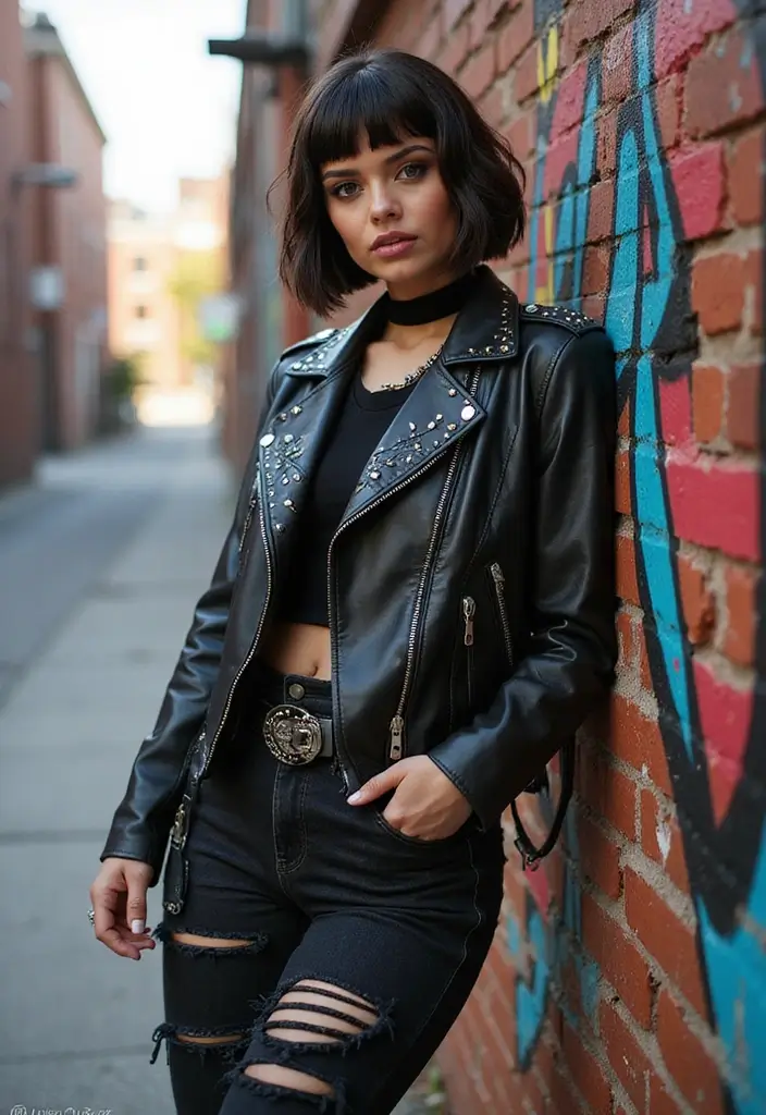 25 Youthful Gray Bob Hairstyles That Look Fresh - 22. Mohawk-Inspired Bob