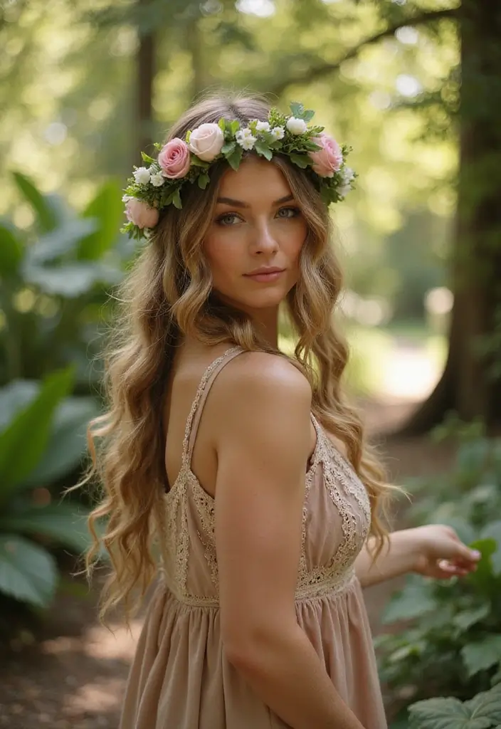 26 Cute Hairstyles with Headbands for Every Style - 1. Bohemian Braids with a Floral Headband