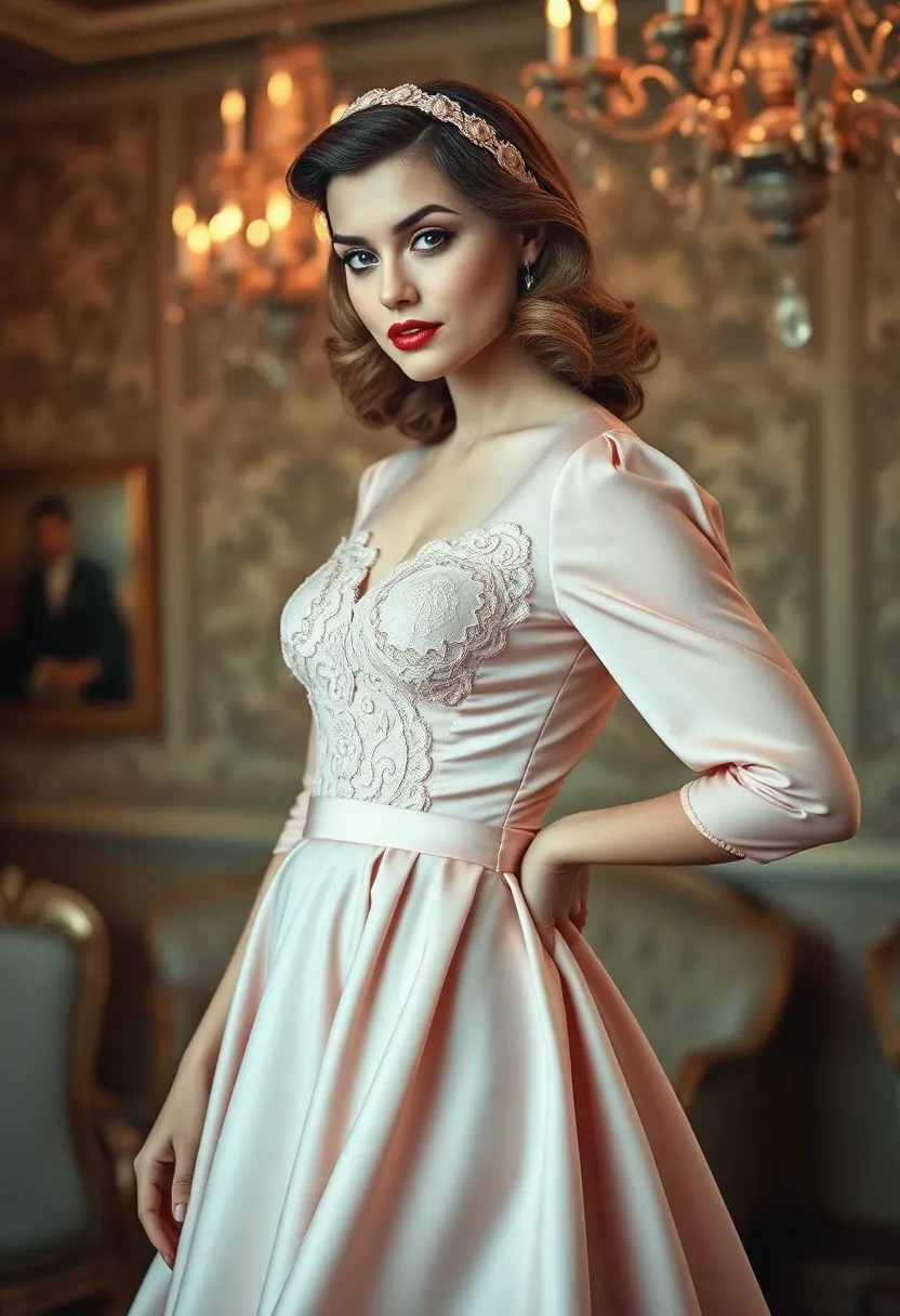 26 Cute Hairstyles with Headbands for Every Style - 24. Side-swept Curls with a Vintage Headband