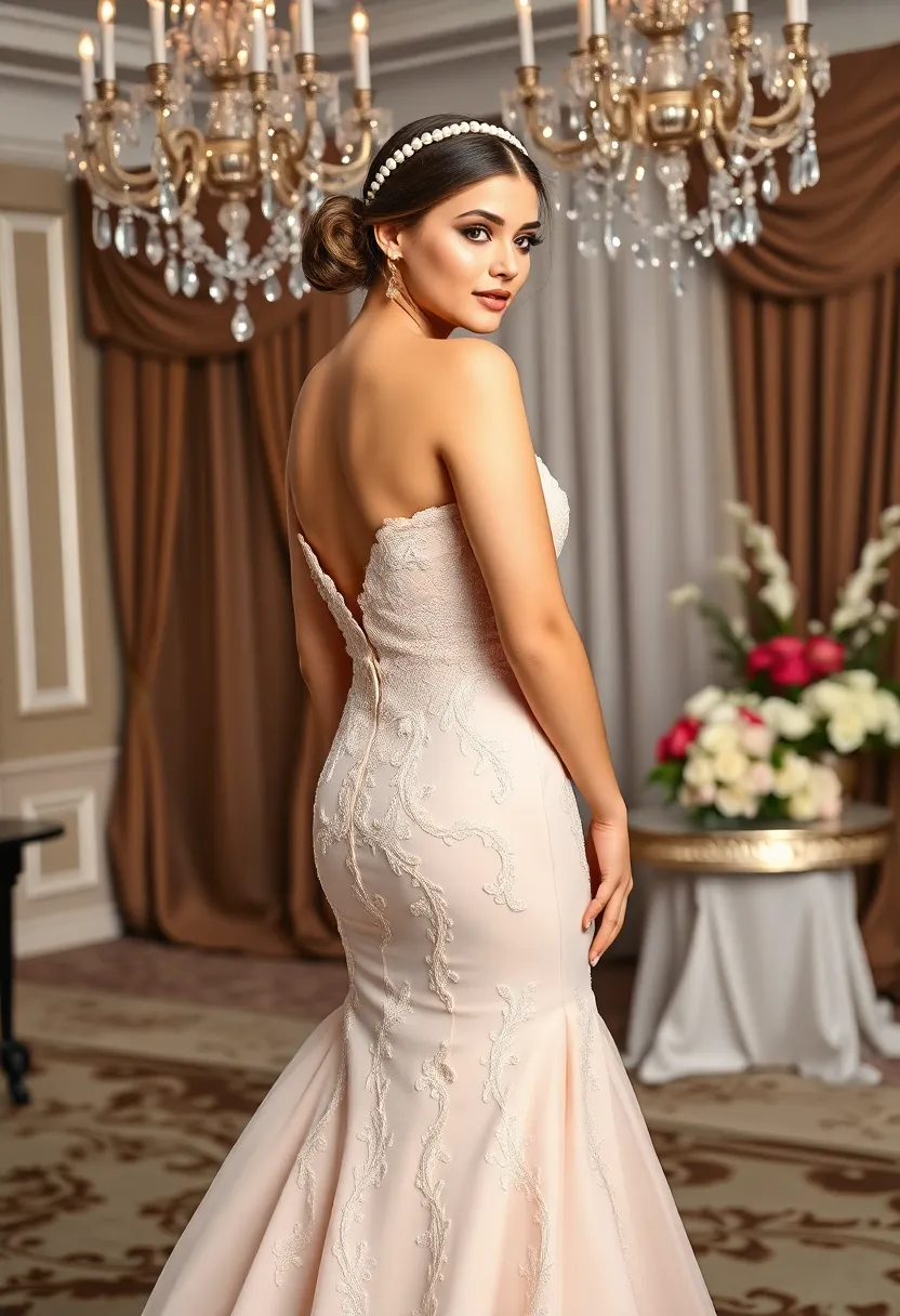 26 Cute Hairstyles with Headbands for Every Style - 9. Elegant Low Bun with a Pearl Headband