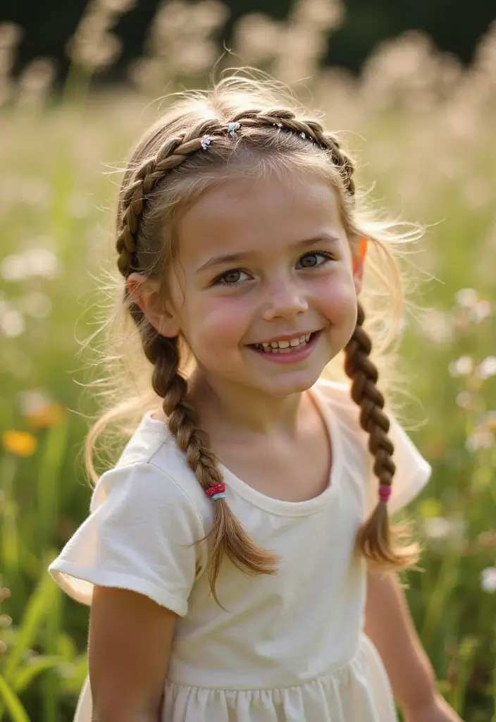 26 Fun Hairstyles Kids Will Enjoy Wearing - 14. Simple Headband Braid