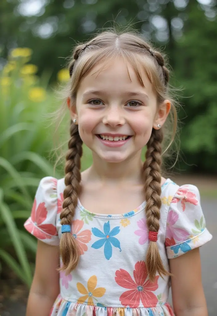 26 Fun Hairstyles Kids Will Enjoy Wearing - 18. Braid and Bun Combo