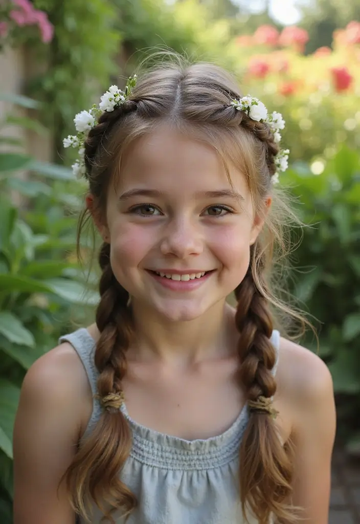 26 Fun Hairstyles Kids Will Enjoy Wearing - 2. Braided Crown