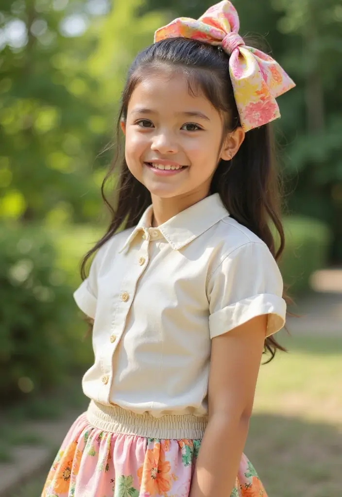 26 Fun Hairstyles Kids Will Enjoy Wearing - 23. Slicked Back with a Bow