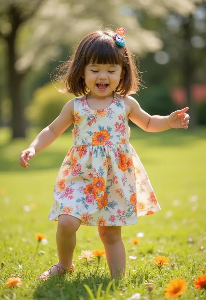 26 Fun Hairstyles Kids Will Enjoy Wearing - 4. Fun Bob with Accessories