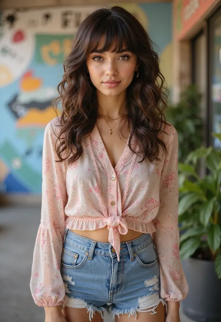 26 Gorgeous Hairstyles Curly Hair Looks to Try - 6. Curly Bangs