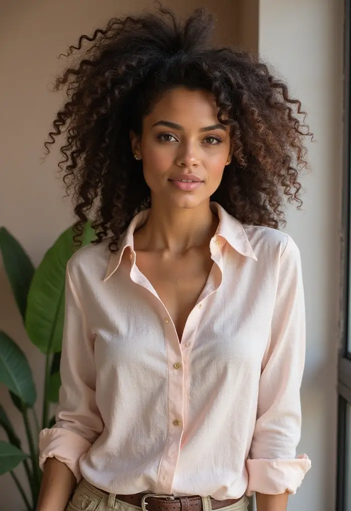 26 Hair Styles Short Hair That Look Amazing - 20. The Curly Ponytail