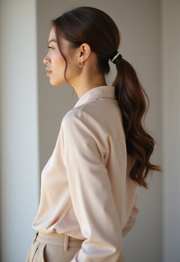 26 Hair Styles Updos That Wow at Any Occasion - 15. Elegant Low Ponytail