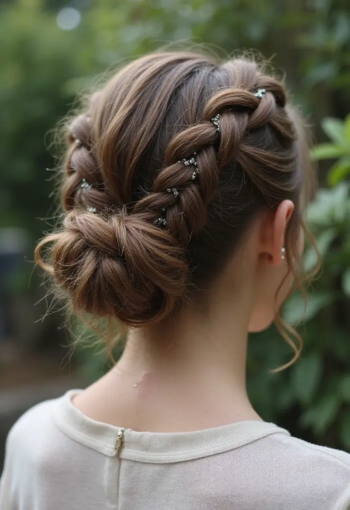 26 Hair Styles Updos That Wow at Any Occasion - 16. Double Braided Updo