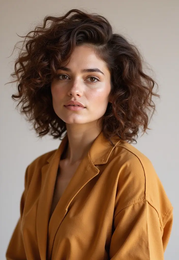 26 Haircut Round Face Styles to Flatter Your Features - 10. Textured Triangle Cut
