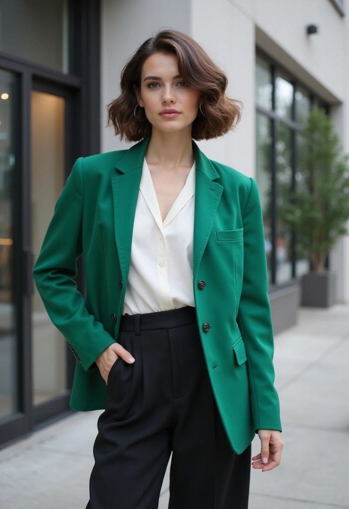 26 Haircut Round Face Styles to Flatter Your Features - 24. Curly Swoop Bob