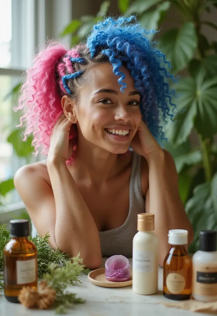 26 Haircut and Color Combos That Are Trending - 20. Funky Twists with Bright Shades