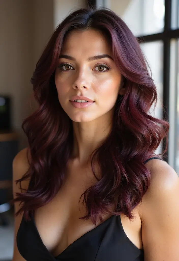 26 Haircut and Color Combos That Are Trending - 21. Classic Waves with Rich Tones