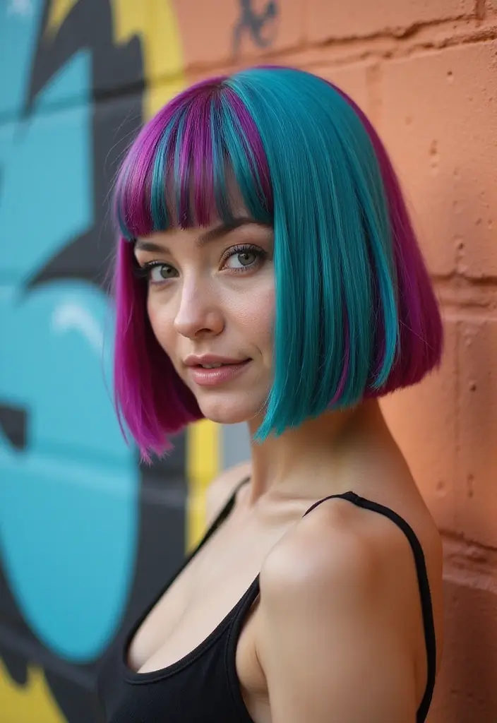 26 Haircut and Color Combos That Are Trending - 7. Color-Block Bob