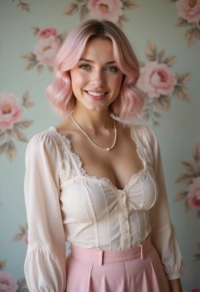 26 Haircut and Color Combos That Are Trending - 9. Vintage Inverted Bob with Pastel Hues