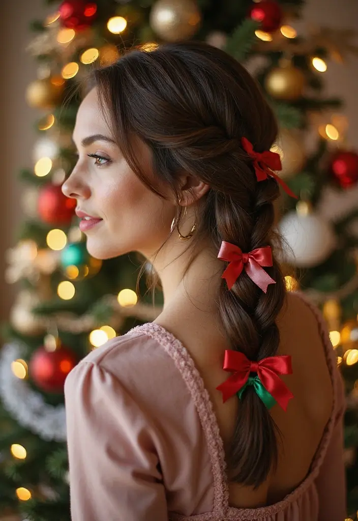 26 Hairstyles for Christmas Party That Stand Out - 17. Twisted Side Braid