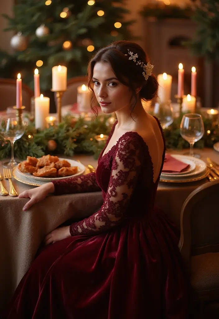 26 Hairstyles for Christmas Party That Stand Out - 6. The Romantic Chignon