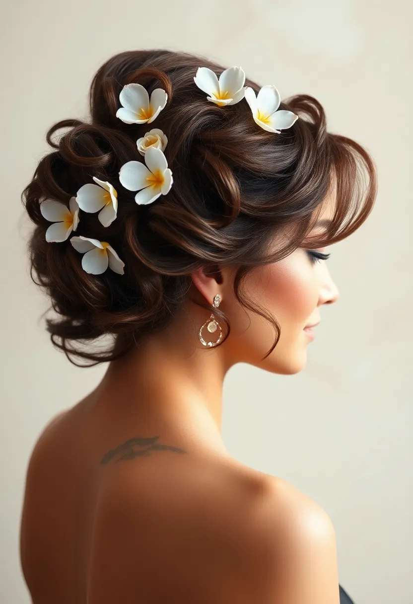 26 Layered Haircuts for Curly Hair That Add Volume - 17. Layered Cut with Curly Updo