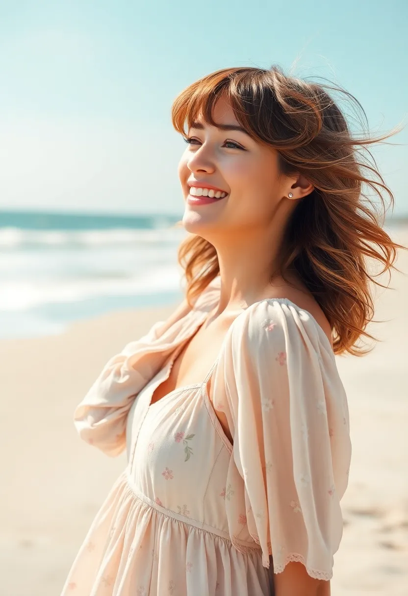 26 Layered Haircuts for Curly Hair That Add Volume - 21. Layered Cut with Tousled Bangs