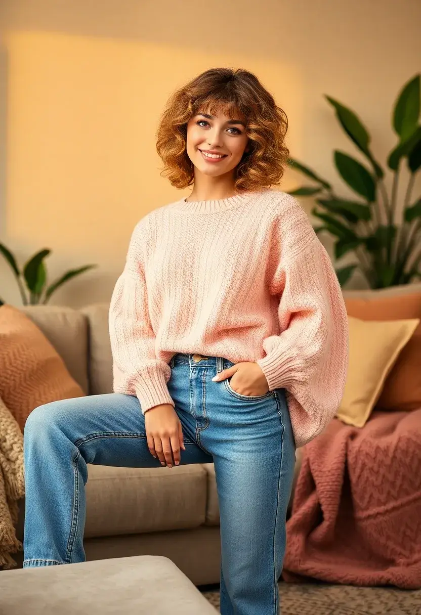 26 Permed Short Hairstyles That Make a Statement - 17. Curly Shag with Bangs
