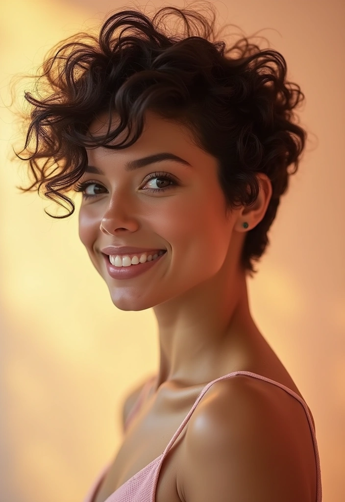 26 Permed Short Hairstyles That Make a Statement - 2. Textured Pixie Perm