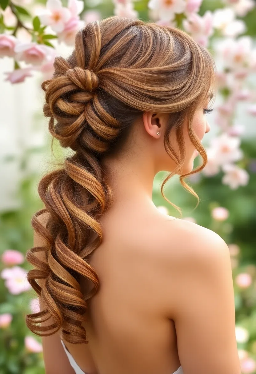 26 Permed Short Hairstyles That Make a Statement - 24. Loose Curled Updo