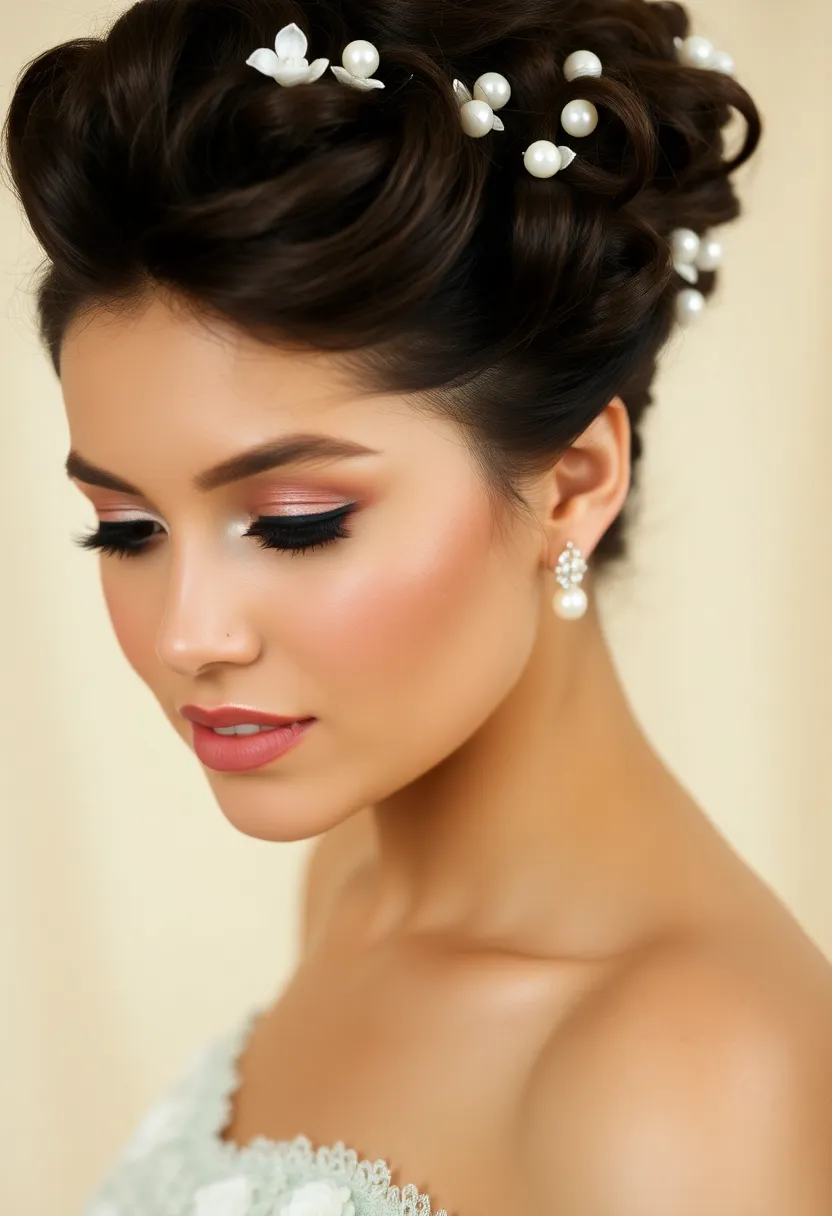 26 Permed Short Hairstyles That Make a Statement - 6. Elegant Updo Perm