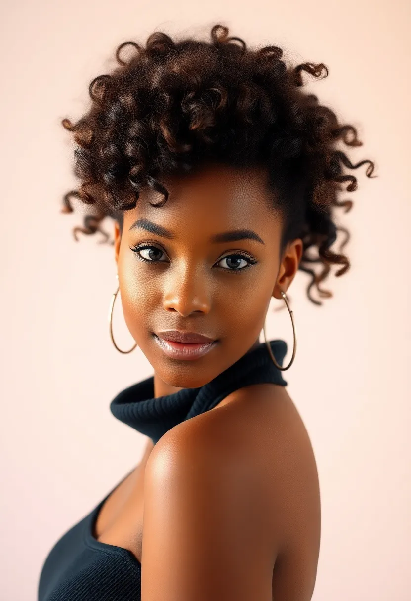 26 Permed Short Hairstyles That Make a Statement - 7. Messy Bun Perm
